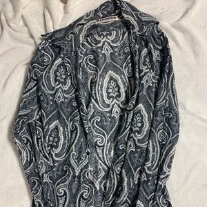 Vintage express paisley button up